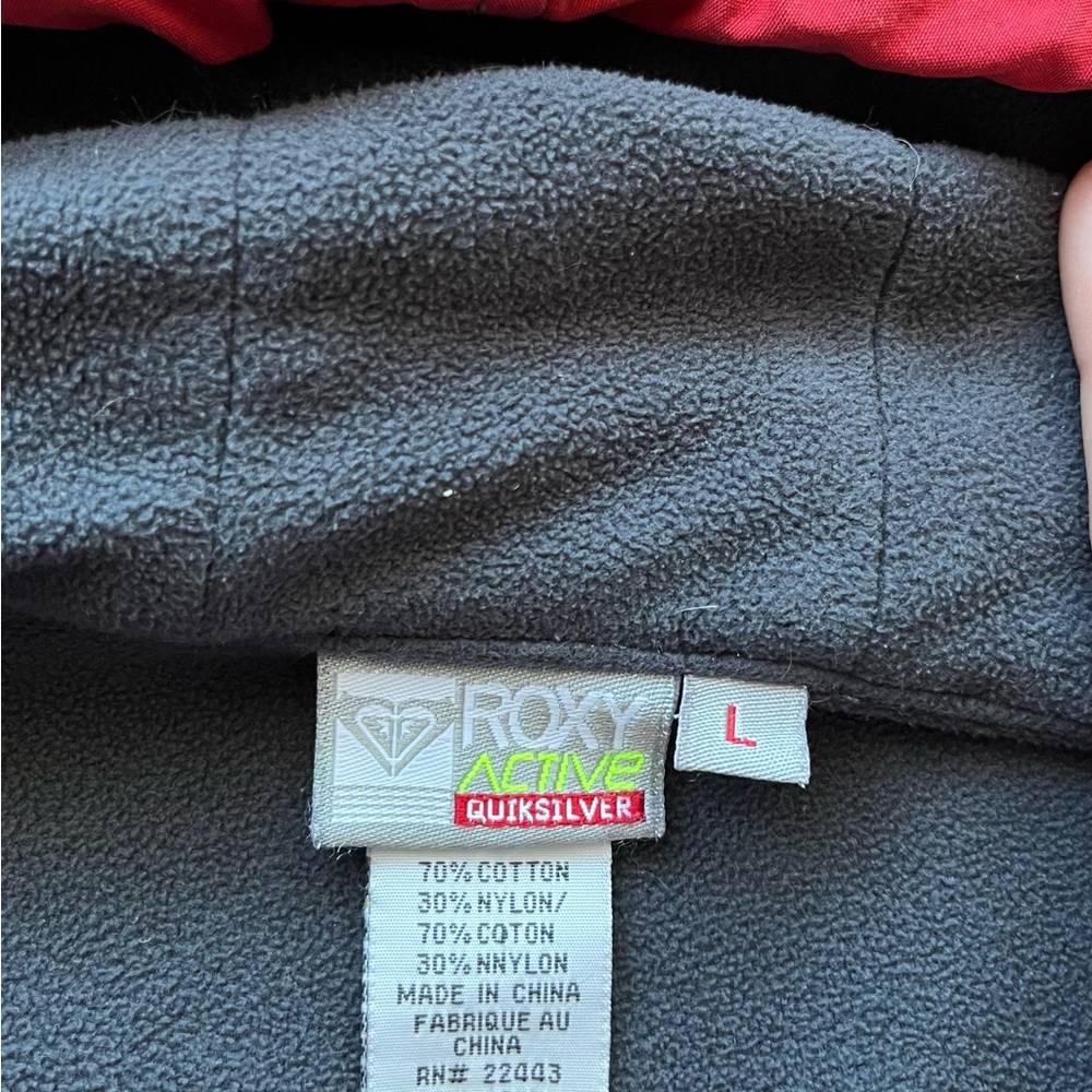Red Roxy Hooded Jacket - Picture 3 of 3